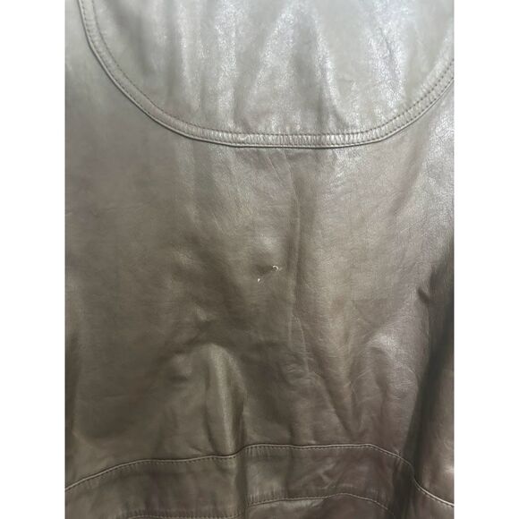 Vintage Boulder Ridge Leather Bomber Jacket Coat size XL Mens brown motorcycle - Picture 7 of 7